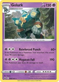 Golurk 066/198 Rare – Chilling Reign Pokémon card