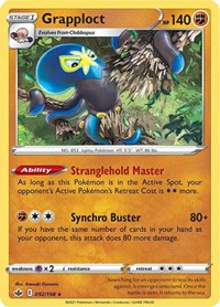 Grapploct 092/198 Holo Rare – Chilling Reign Pokémon card
