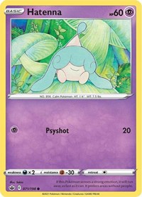 Hatenna 071/198 Common – Chilling Reign Pokémon card