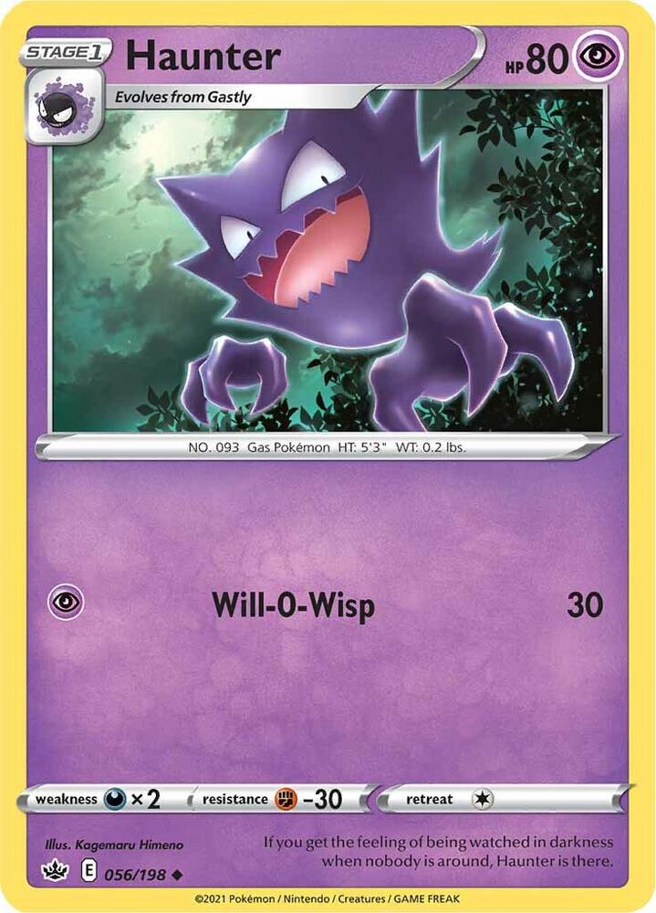 Haunter 056/198 Chilling Reign Pokémon card