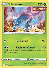 Heracross 006/198 Common – Chilling Reign Pokémon card