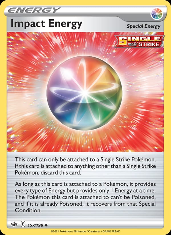 Impact Energy 157/198 Chilling Reign Pokémon card
