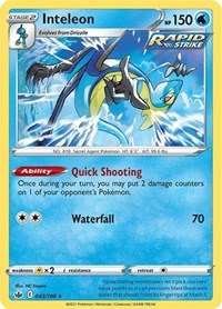 Inteleon 043/198 Holo Rare – Chilling Reign Pokémon card