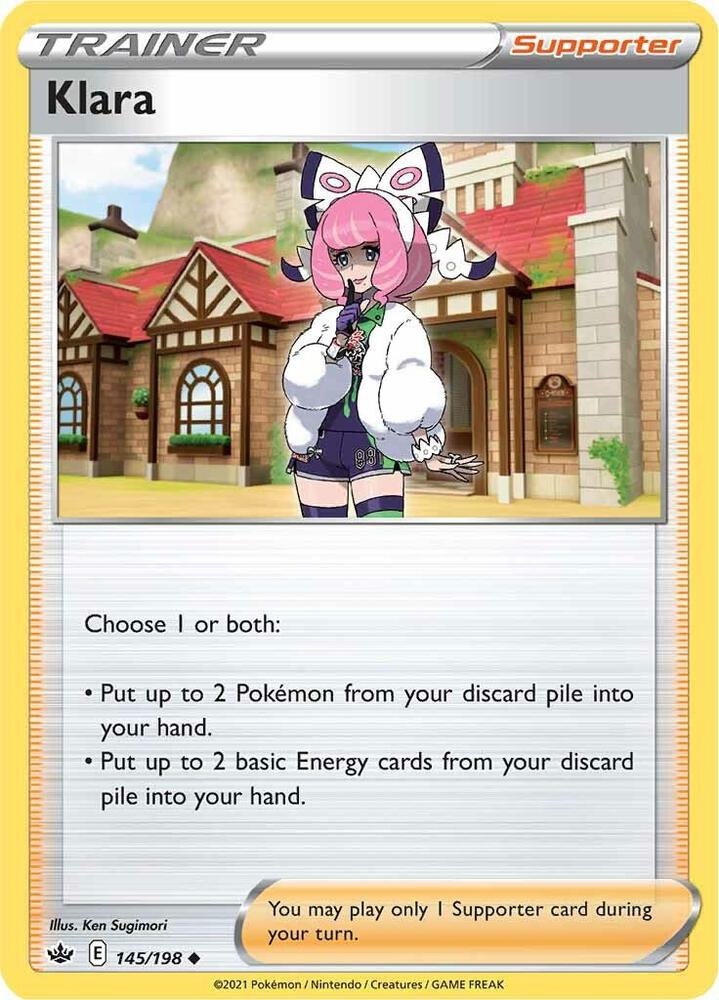 Klara 145/198 Chilling Reign Pokémon card