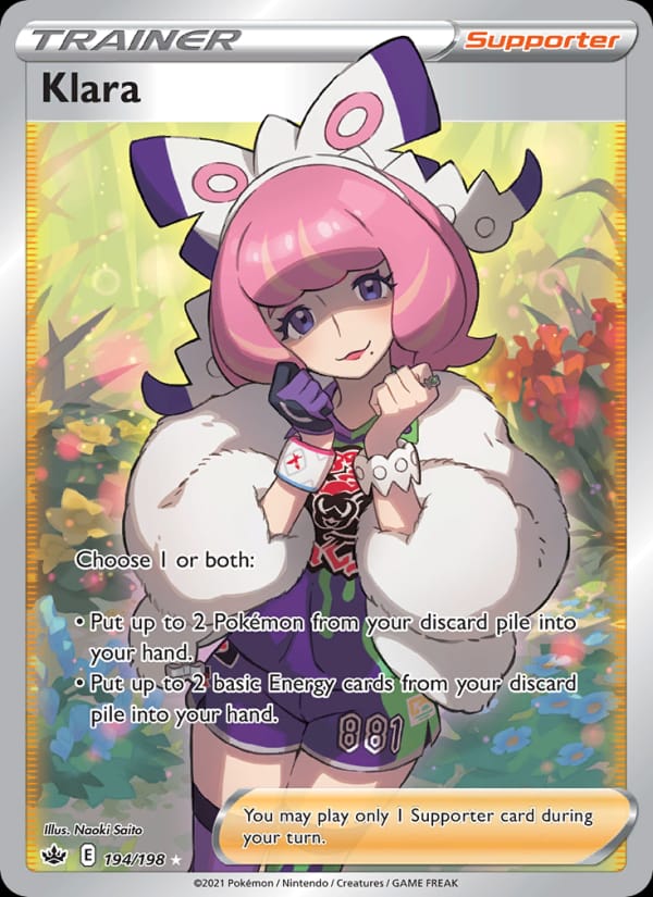 Klara 194/198 Chilling Reign Pokémon card