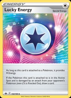 Lucky Energy 158/198 Uncommon – Chilling Reign Pokémon card