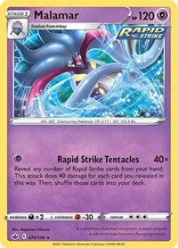 Malamar 070/198 Rare – Chilling Reign Pokémon card