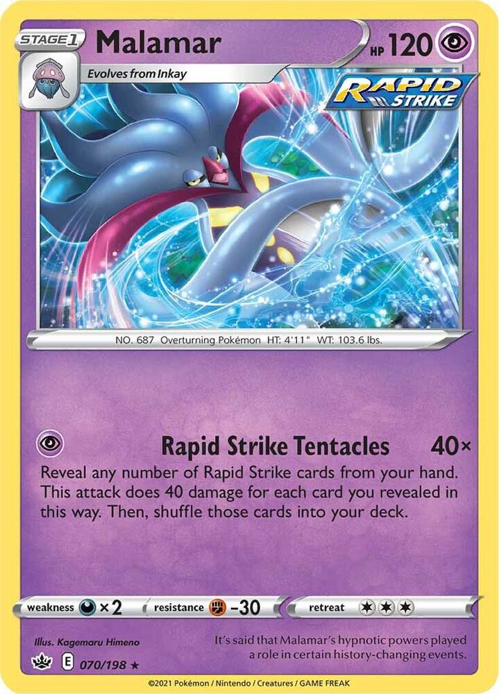 Malamar 070/198 Chilling Reign Pokémon card