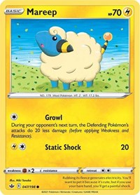 Mareep 047/198 Common – Chilling Reign Pokémon card