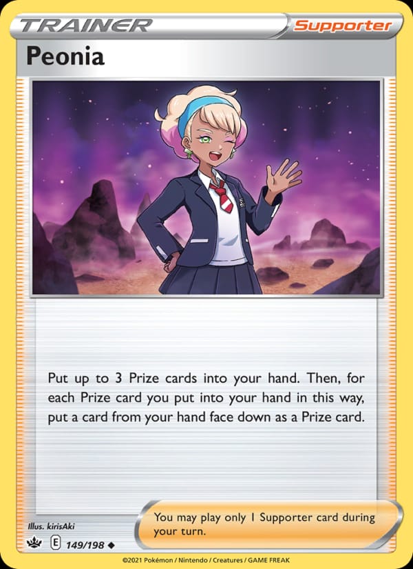 Peonia 149/198 Chilling Reign Pokémon card