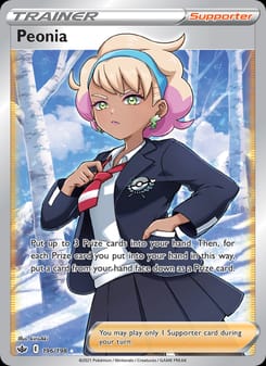 Peonia 196/198 Ultra Rare – Chilling Reign Pokémon card