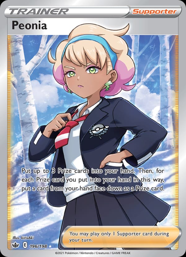 Peonia 196/198 Chilling Reign Pokémon card