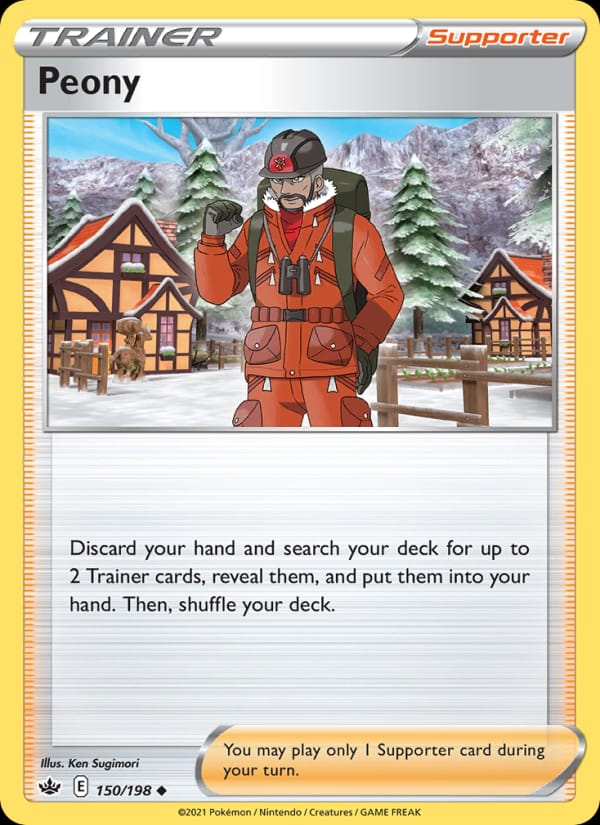 Peony 150/198 Chilling Reign Pokémon card