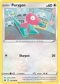 Porygon 116/198 Common – Chilling Reign Pokémon card