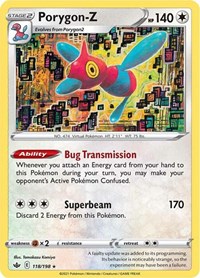 Porygon-Z 118/198 Holo Rare – Chilling Reign Pokémon card