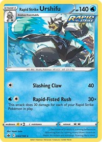 Rapid Strike Urshifu 044/198 Holo Rare – Chilling Reign Pokémon card