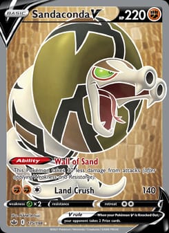 Sandaconda V 175/198 Ultra Rare – Chilling Reign Pokémon card