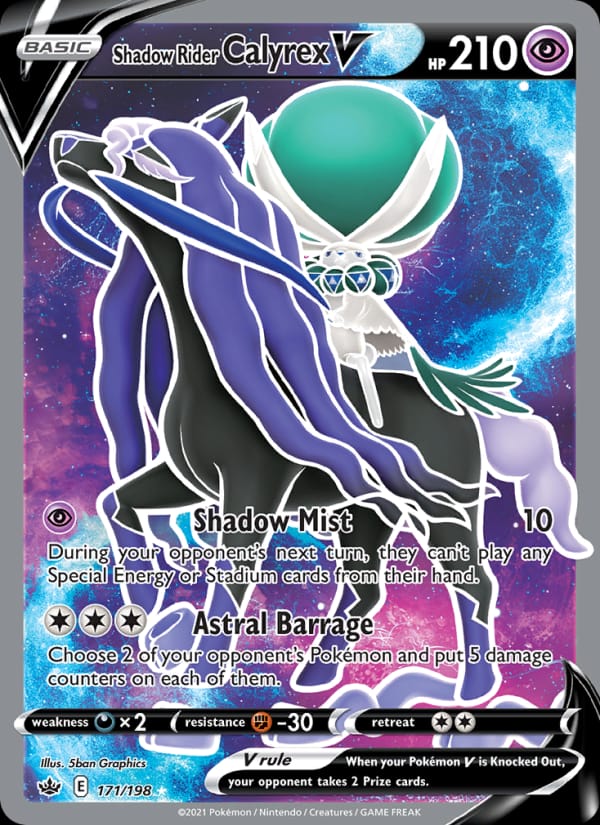 Shadow Rider Calyrex V 171/198 Chilling Reign Pokémon card
