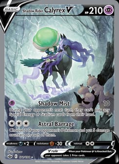 Shadow Rider Calyrex V 172/198 Ultra Rare – Chilling Reign Pokémon card