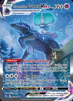 Shadow Rider Calyrex VMAX 205/198 Secret Rare – Chilling Reign Pokémon card