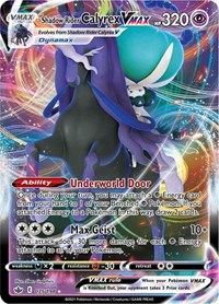 Shadow Rider Calyrex VMAX 075/198 Ultra Rare – Chilling Reign Pokémon card