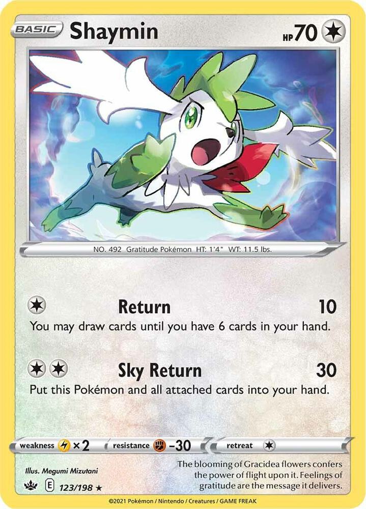 Shaymin 123/198 Chilling Reign Pokémon card