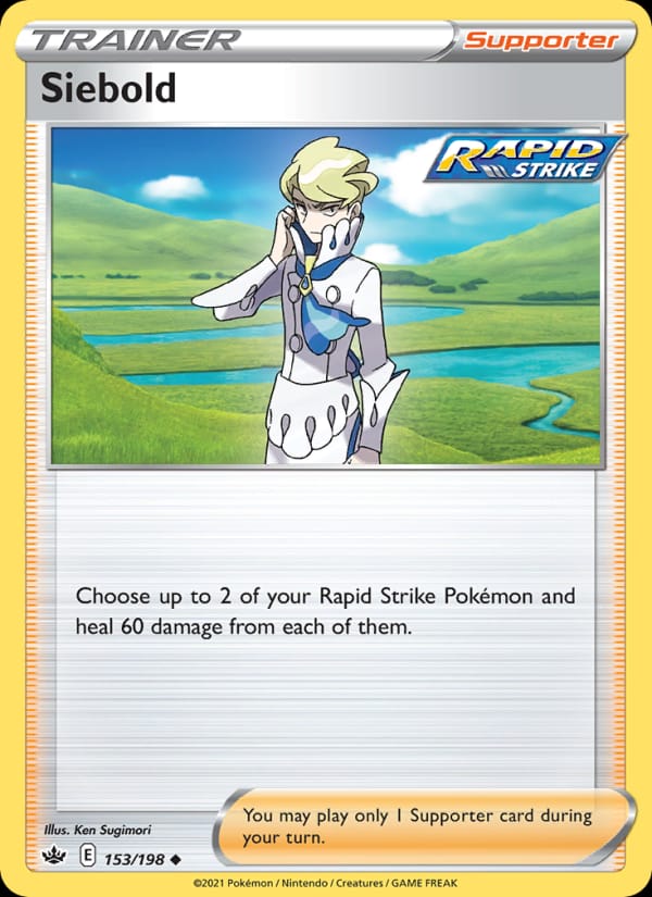 Siebold 153/198 Chilling Reign Pokémon card