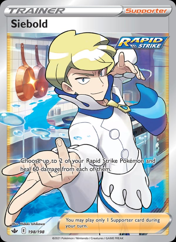 Siebold 198/198 Chilling Reign Pokémon card