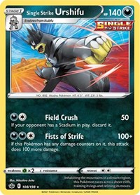 Single Strike Urshifu 108/198 Holo Rare – Chilling Reign Pokémon card