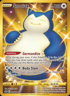 Snorlax 224/198 Secret Rare – Chilling Reign Pokémon card