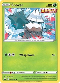 Snover 009/198 Common – Chilling Reign Pokémon card