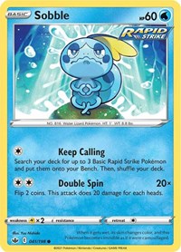 Sobble 041/198 Common – Chilling Reign Pokémon card