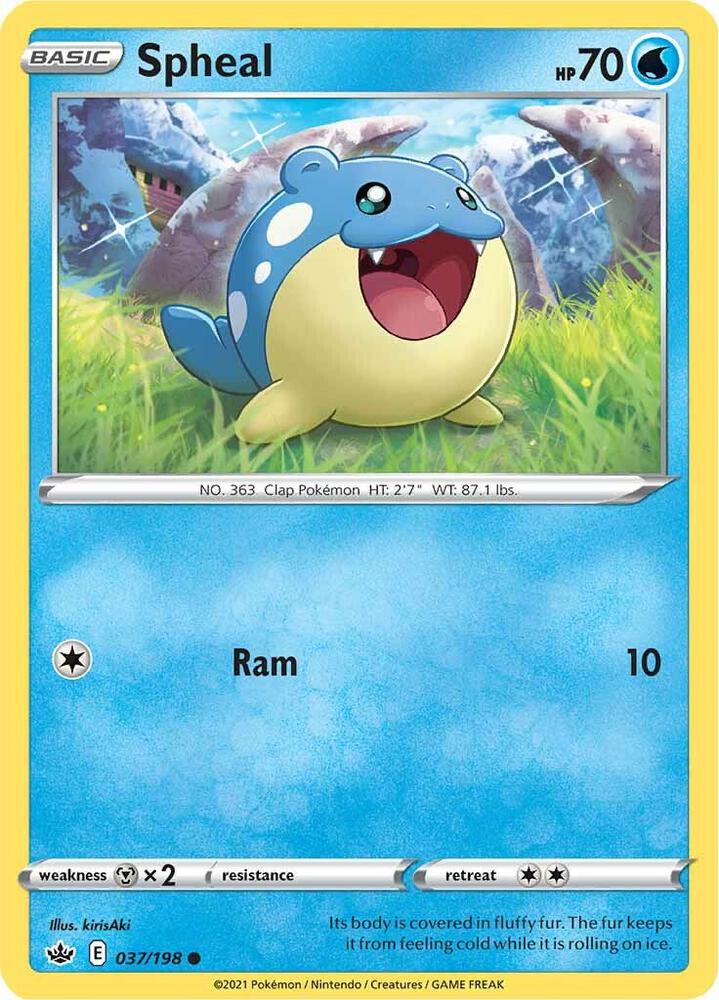 Spheal 037/198 Chilling Reign Pokémon card