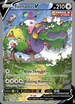 Tornadus V 185/198 Ultra Rare – Chilling Reign Pokémon card