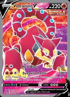 Volcanion V 162/198 Ultra Rare – Chilling Reign Pokémon card