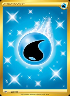 Water Energy 231/198 Secret Rare – Chilling Reign Pokémon card