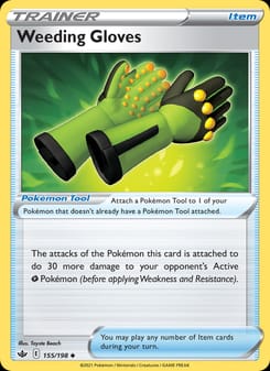 Weeding Gloves 155/198 Uncommon – Chilling Reign Pokémon card