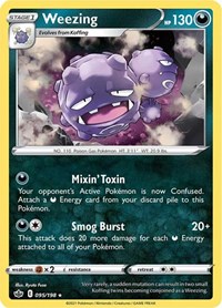 Weezing 095/198 Rare – Chilling Reign Pokémon card