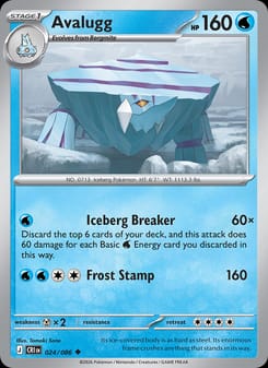 Avalugg 024/086 Uncommon – Chaos Rising Pokémon card