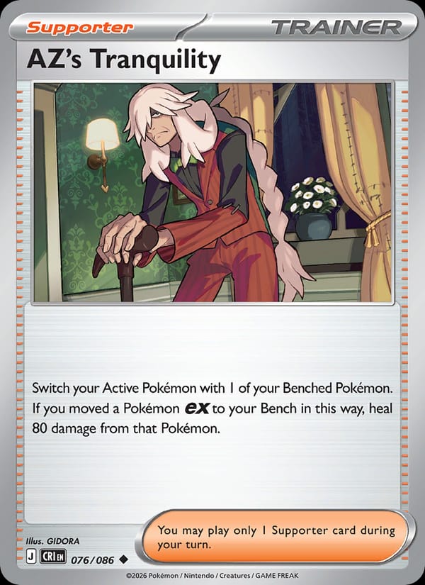 AZ's Tranquility 076/086 Chaos Rising Pokémon card