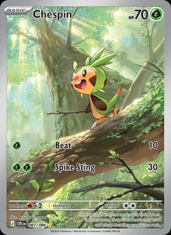 Chespin 087/086 Illustration Rare – Chaos Rising Pokémon card