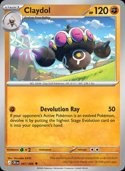 Claydol 047/086 Uncommon – Chaos Rising Pokémon card