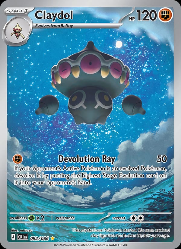 Claydol 092/086 Chaos Rising Pokémon card