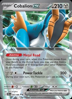 Cobalion ex 064/086 Double Rare – Chaos Rising Pokémon card