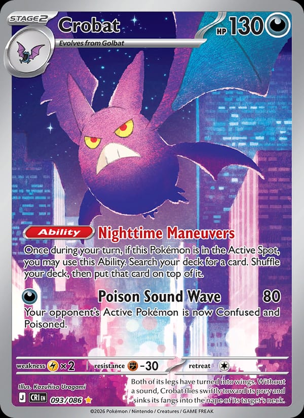 Crobat 093/086 Chaos Rising Pokémon card