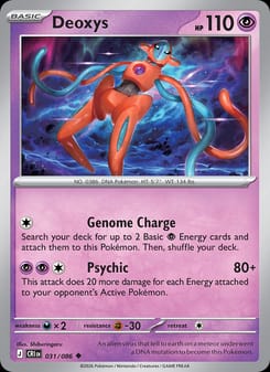 Deoxys 031/086 Uncommon – Chaos Rising Pokémon card