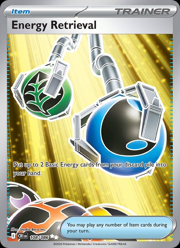 Energy Retrieval 108/086 Chaos Rising Pokémon card