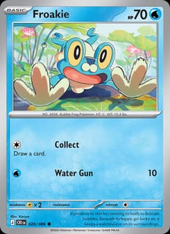 Froakie 020/086 Common – Chaos Rising Pokémon card