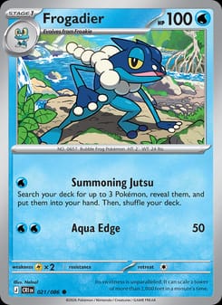 Frogadier 021/086 Common – Chaos Rising Pokémon card