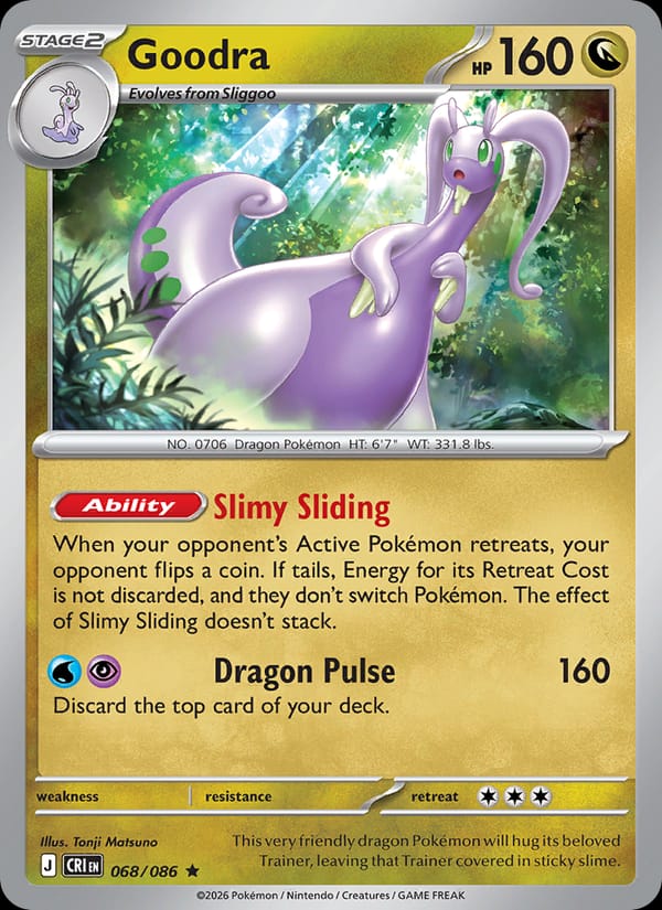 Goodra 068/086 Chaos Rising Pokémon card